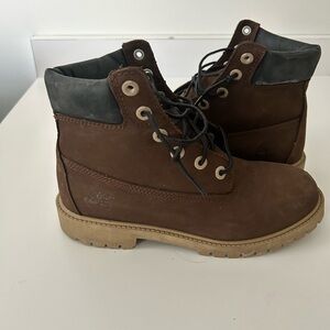 Timberland Dark Brown and Black Ankle Boots